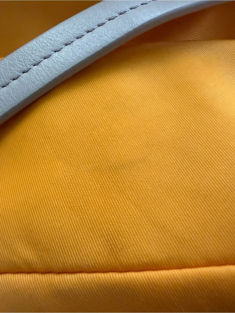 Splendid Bright Yellow Tote with Beige Trim and Straps
